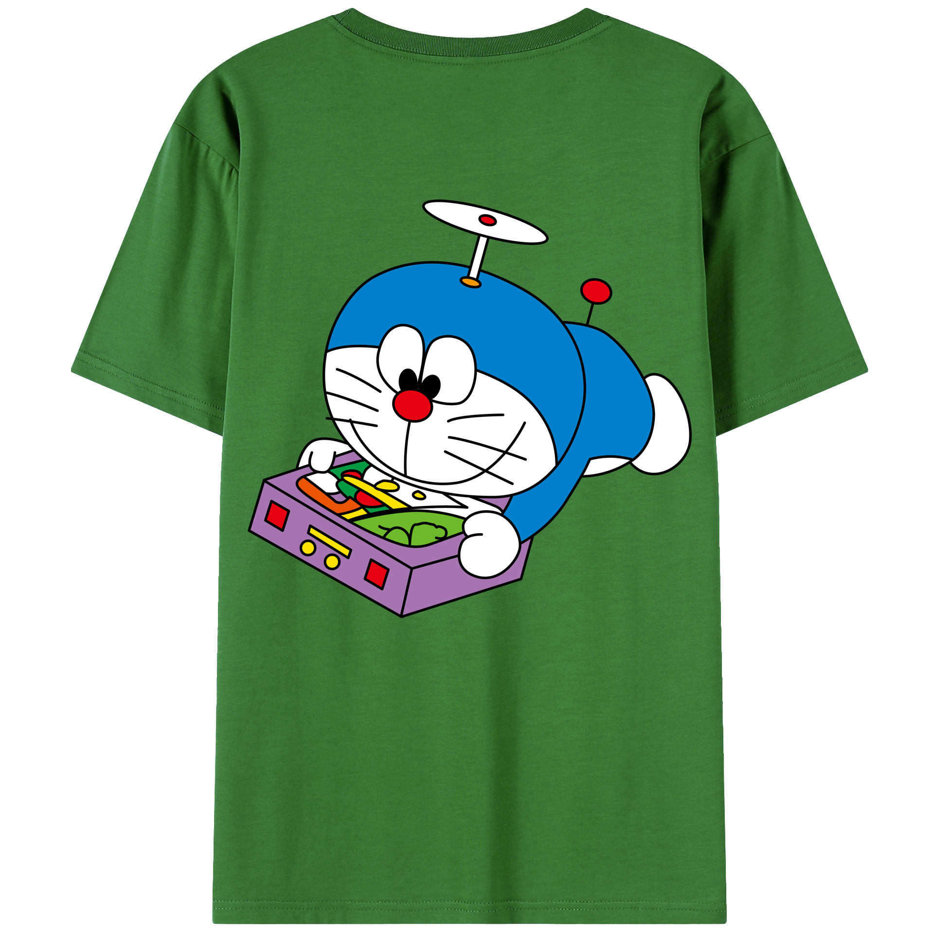 （画像用） ドラえもん Doraemon レディース半袖Tシャツ(バックプリント)